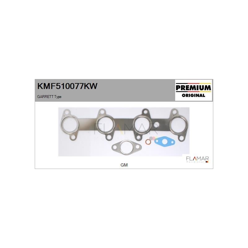 FLAMAR KMF510077KW Juego de montaje, turbocompresor - 1