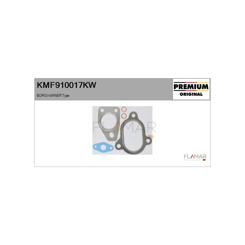 FLAMAR KMF910017KW Juego de montaje, turbocompresor - 1