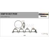 FLAMAR KMF910077KW Juego de montaje, turbocompresor - 1