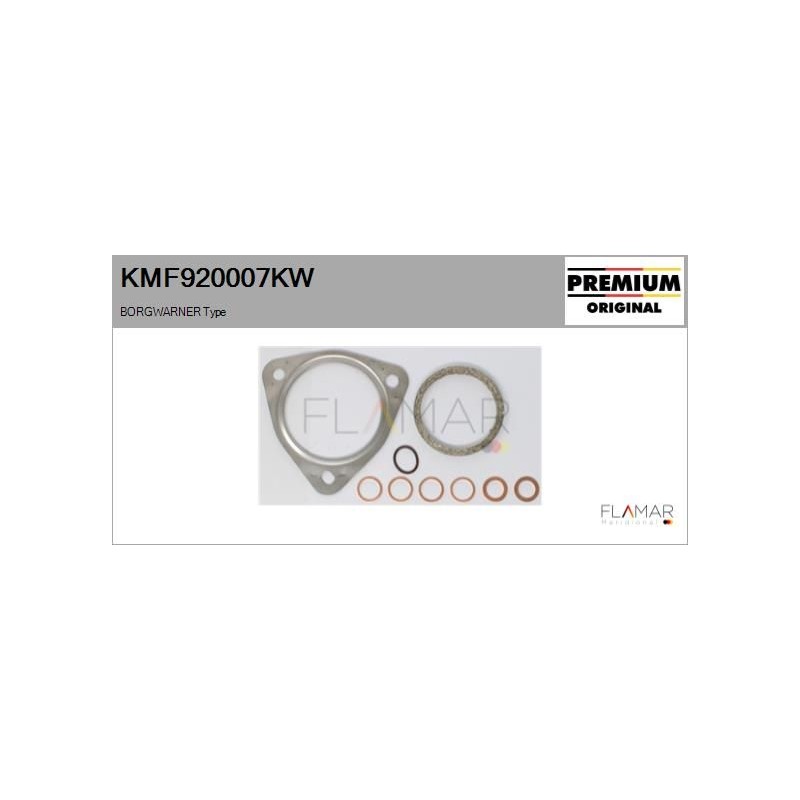 FLAMAR KMF920007KW Juego de montaje, turbocompresor - 1