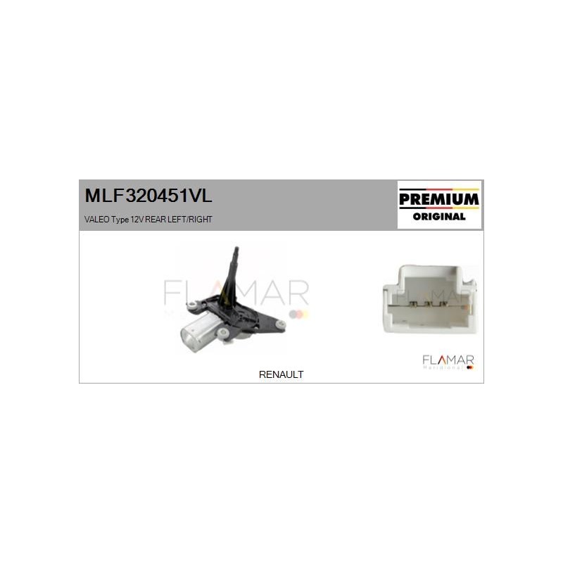 FLAMAR MLF320451VL Motor del limpiaparabrisas - 1