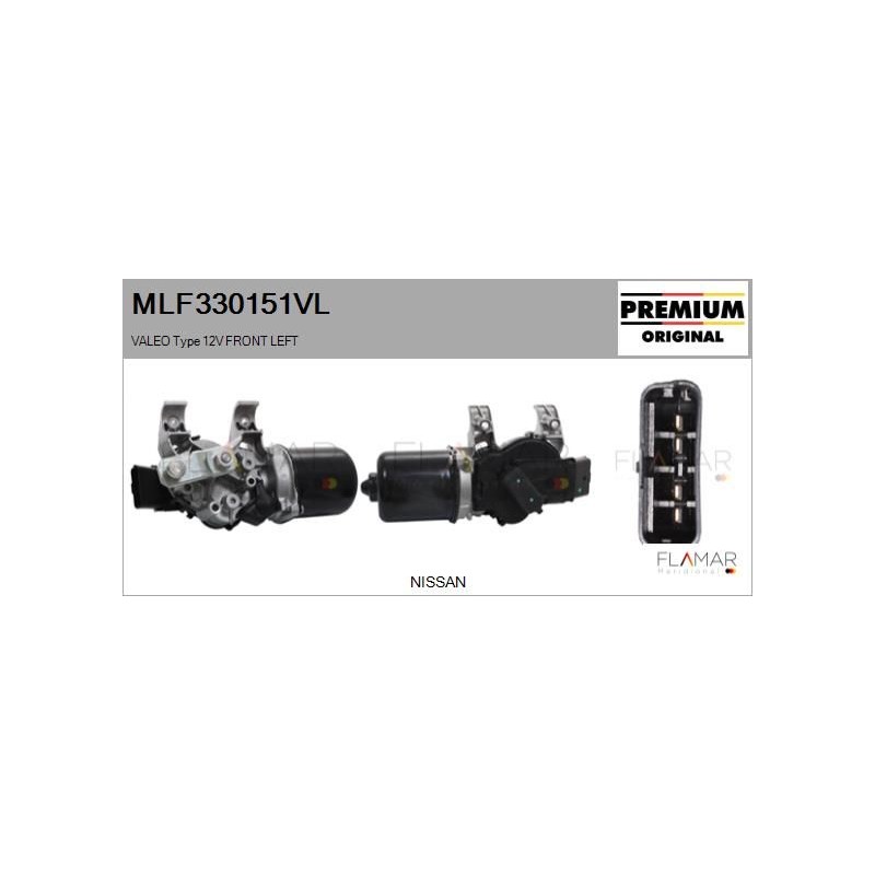 FLAMAR MLF330151VL Motor del limpiaparabrisas - 1