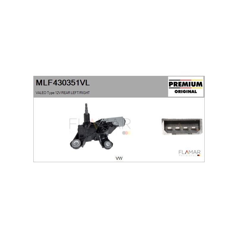 FLAMAR MLF430351VL Motor del limpiaparabrisas - 1