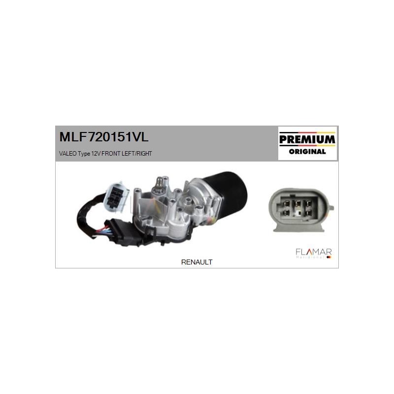 FLAMAR MLF720151VL Motor del limpiaparabrisas - 1