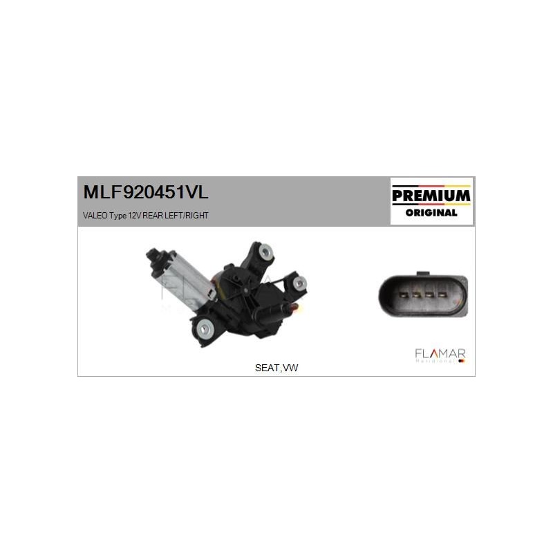 FLAMAR MLF920451VL Motor del limpiaparabrisas - 1