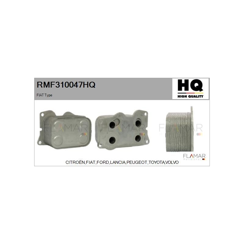FLAMAR RMF310047HQ Radiador de aceite, aceite motor - 1