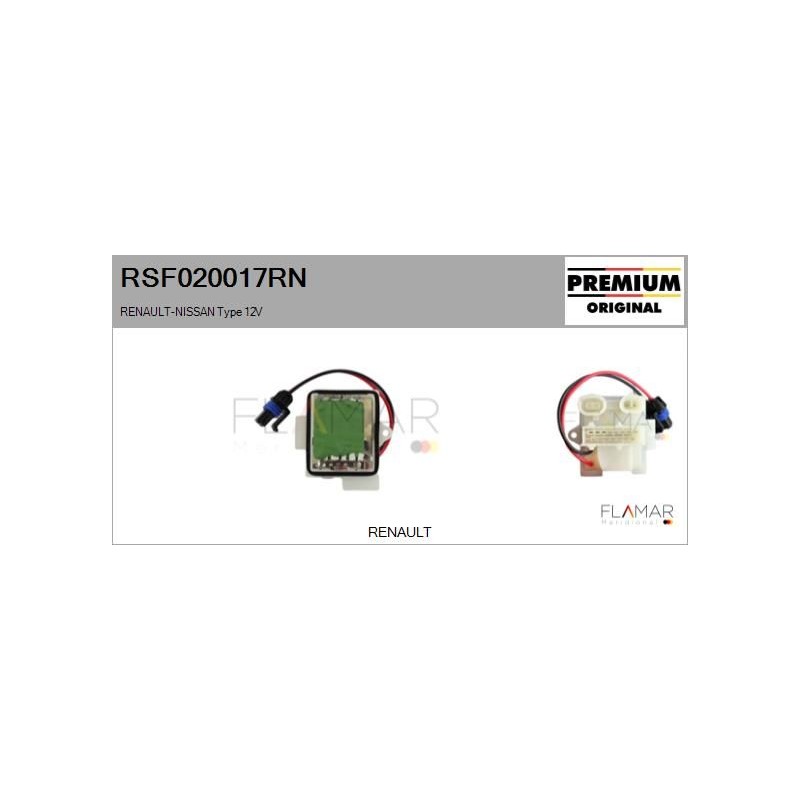 FLAMAR RSF020017RN Resitencia, ventilador habitáculo - 1
