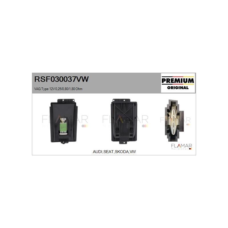 FLAMAR RSF030037VW Resitencia, ventilador habitáculo - 1