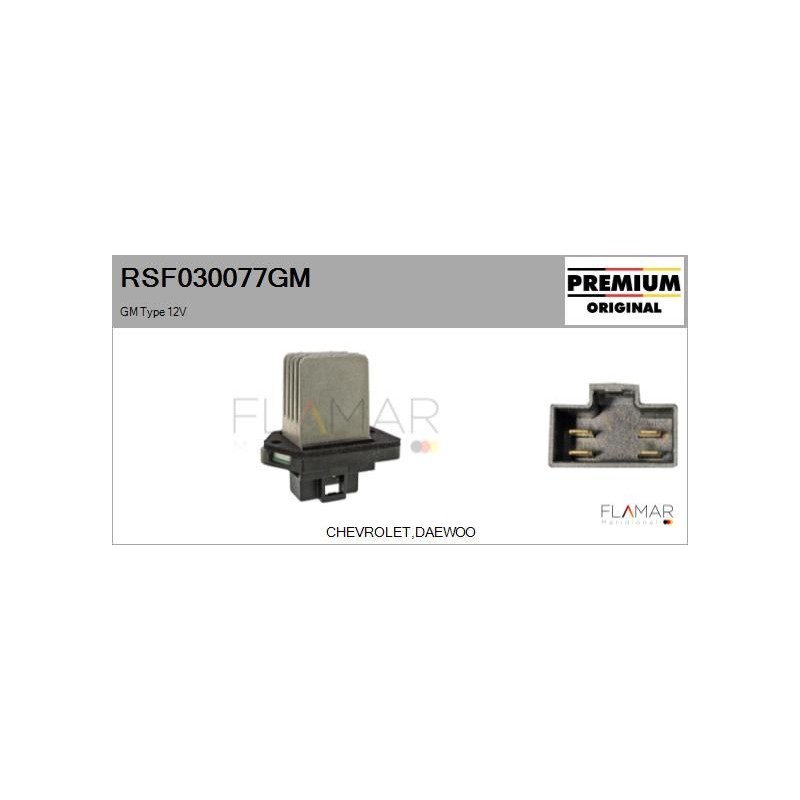 FLAMAR RSF030077GM Resitencia, ventilador habitáculo - 1