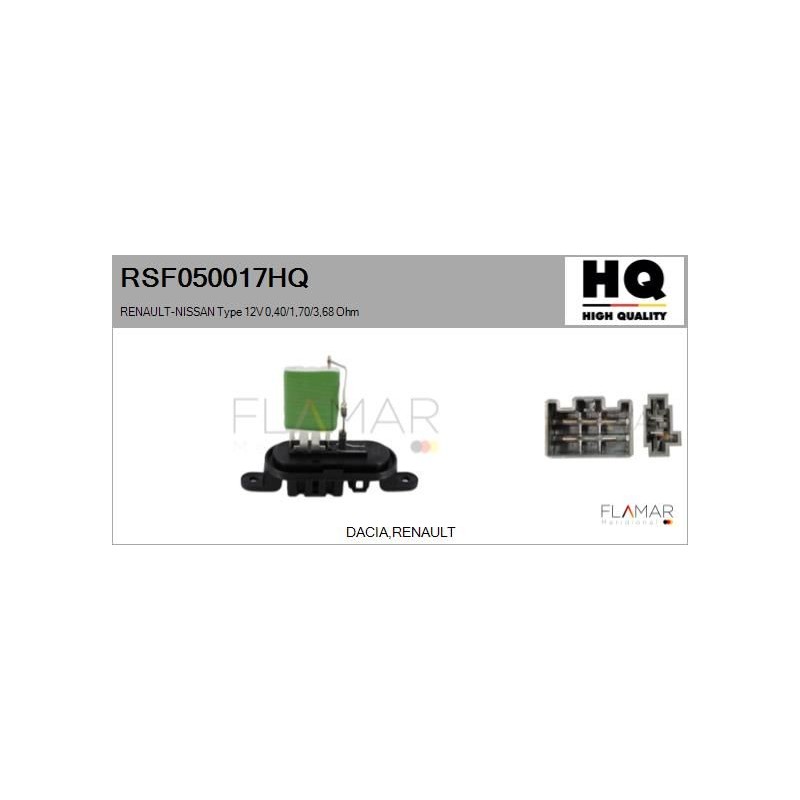 FLAMAR RSF050017HQ Resitencia, ventilador habitáculo - 1