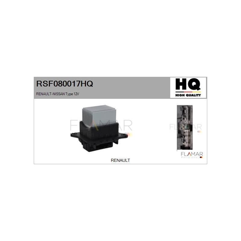 FLAMAR RSF080017HQ Resitencia, ventilador habitáculo - 1