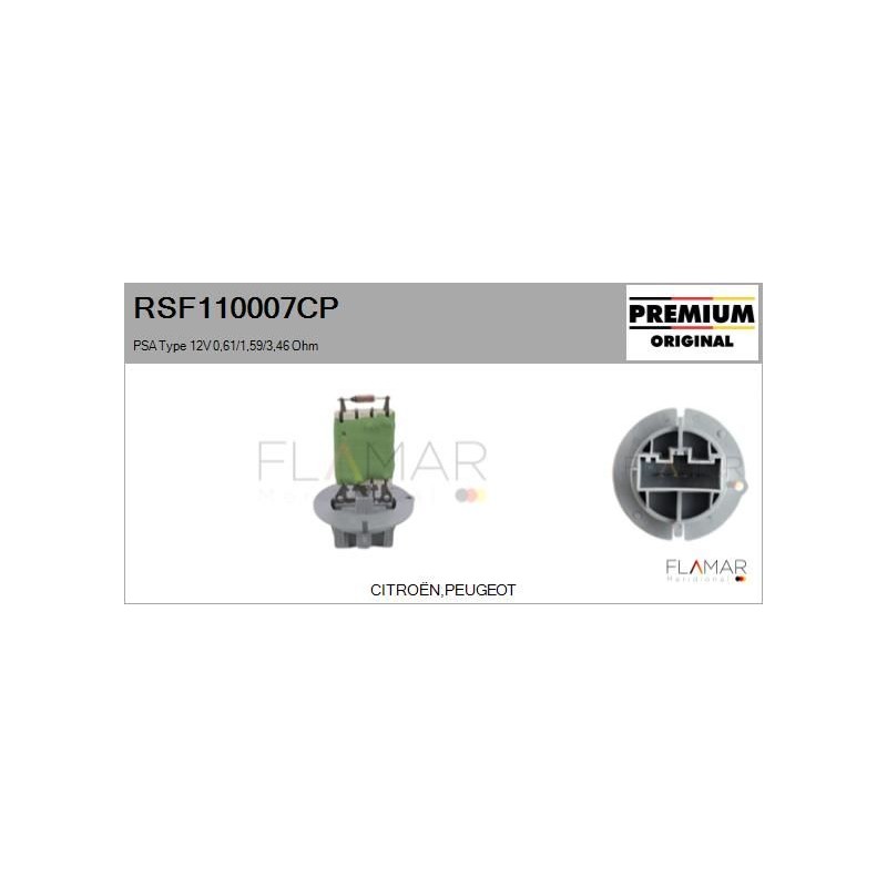 FLAMAR RSF110007CP Resitencia, ventilador habitáculo - 1
