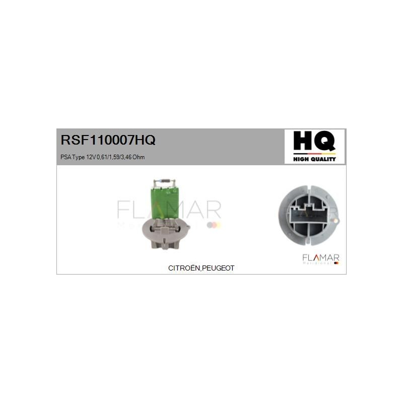 FLAMAR RSF110007HQ Resitencia, ventilador habitáculo - 1
