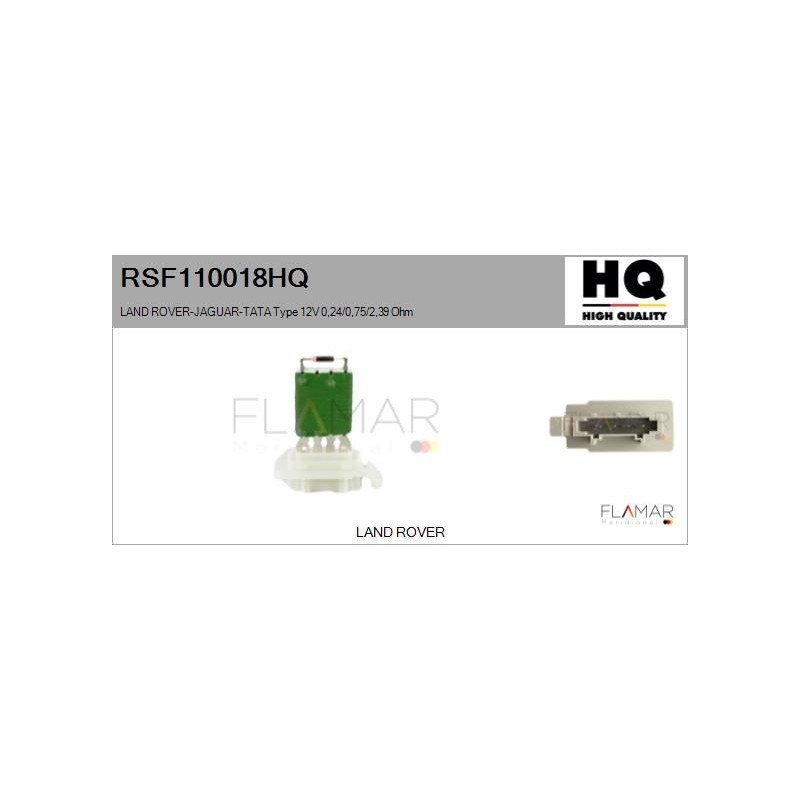 FLAMAR RSF110018HQ Resitencia, ventilador habitáculo - 1