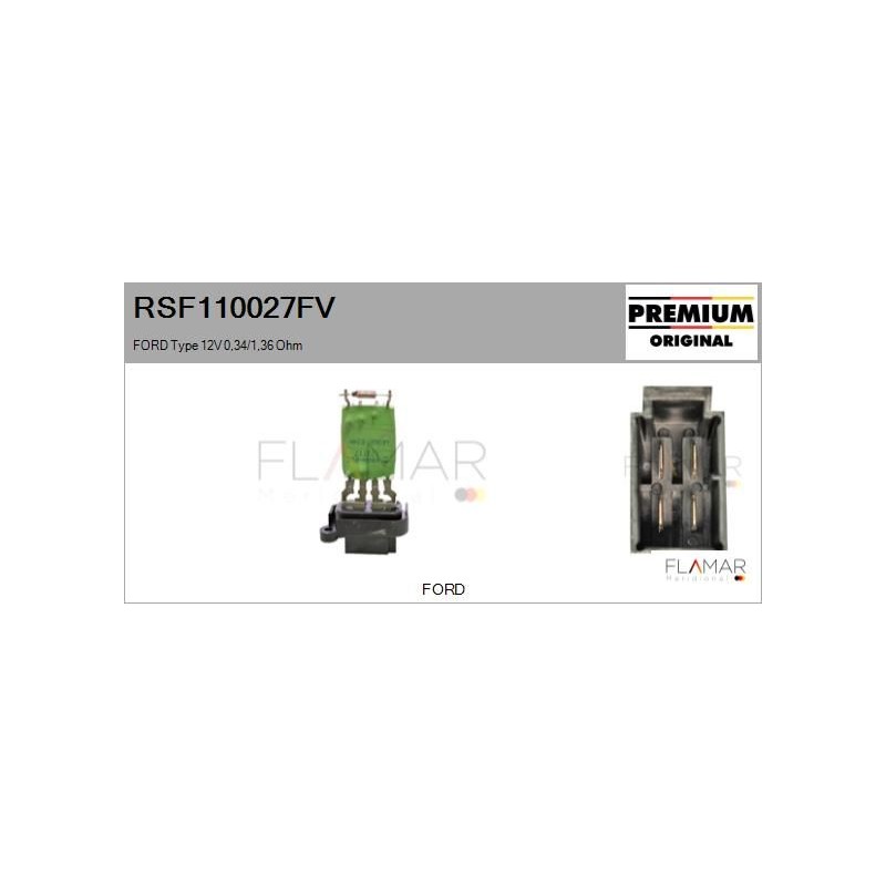 FLAMAR RSF110027FV Resitencia, ventilador habitáculo - 1