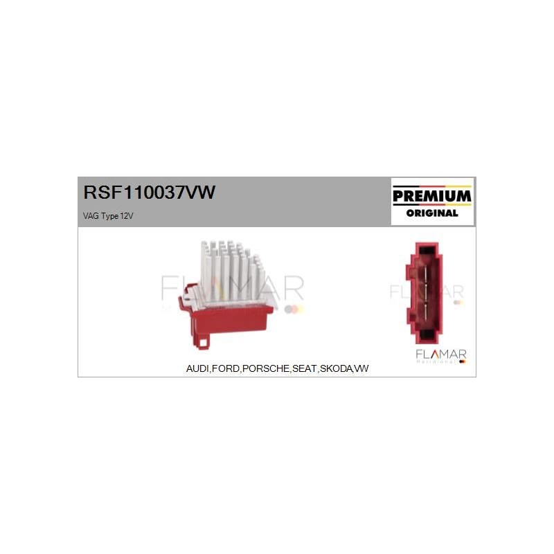 FLAMAR RSF110037VW Resitencia, ventilador habitáculo - 1