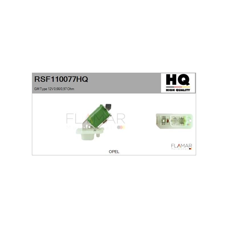 FLAMAR RSF110077HQ Resitencia, ventilador habitáculo - 1