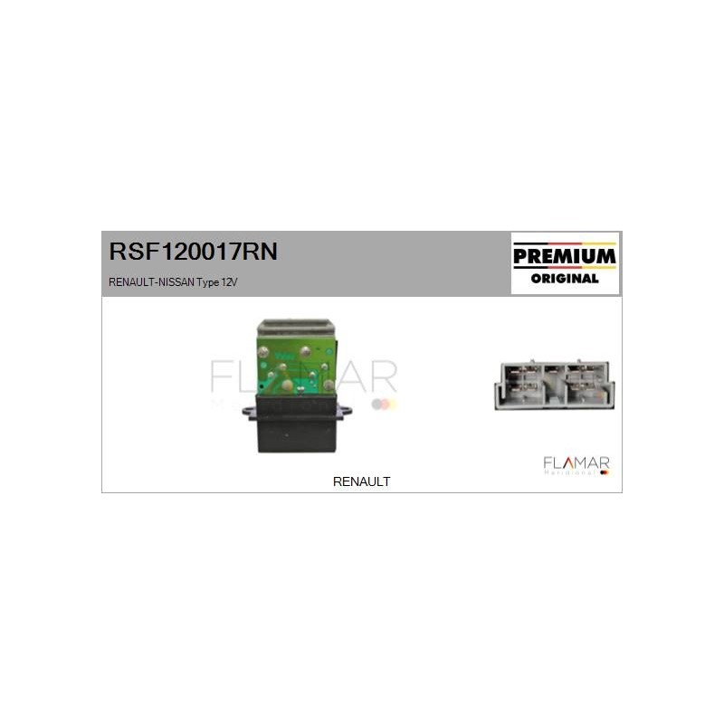 FLAMAR RSF120017RN Resitencia, ventilador habitáculo - 1