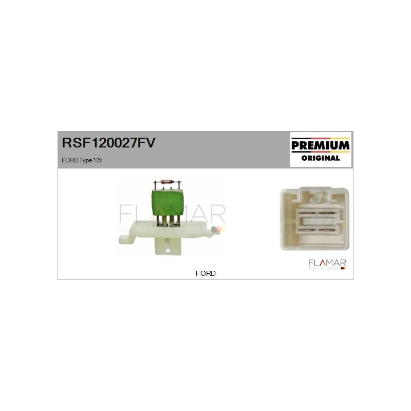 FLAMAR RSF120027FV Resitencia, ventilador habitáculo - 1