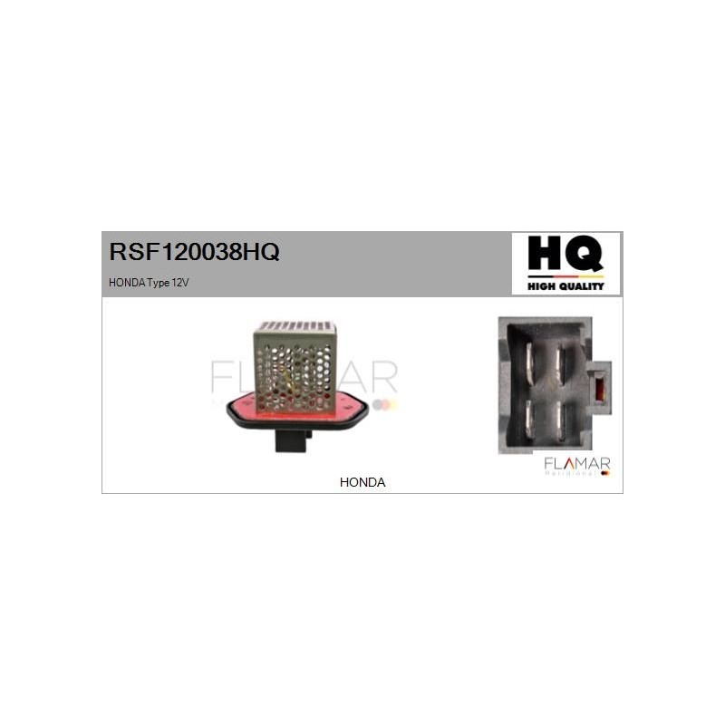 FLAMAR RSF120038HQ Resitencia, ventilador habitáculo - 1