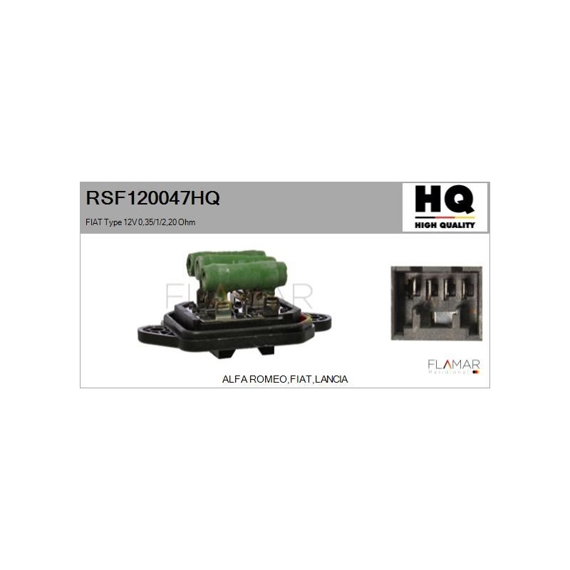 FLAMAR RSF120047HQ Resitencia, ventilador habitáculo - 1