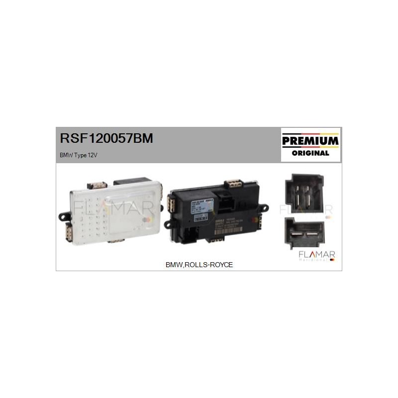 FLAMAR RSF120057BM Resitencia, ventilador habitáculo - 1