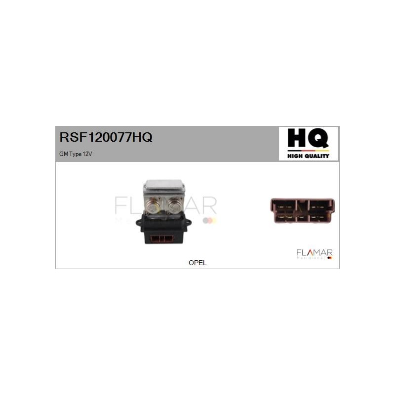 FLAMAR RSF120077HQ Resitencia, ventilador habitáculo - 1