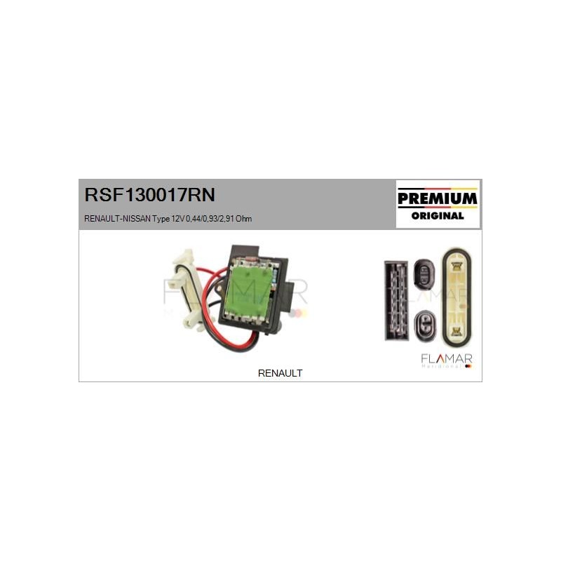 FLAMAR RSF130017RN Resitencia, ventilador habitáculo - 1