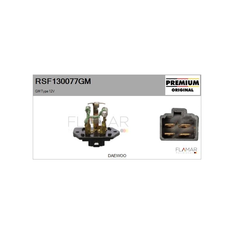 FLAMAR RSF130077GM Resitencia, ventilador habitáculo - 1