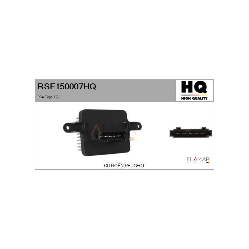 FLAMAR RSF150007HQ Resitencia, ventilador habitáculo - 1