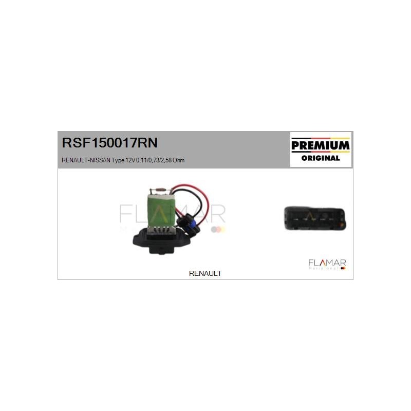 FLAMAR RSF150017RN Resitencia, ventilador habitáculo - 1