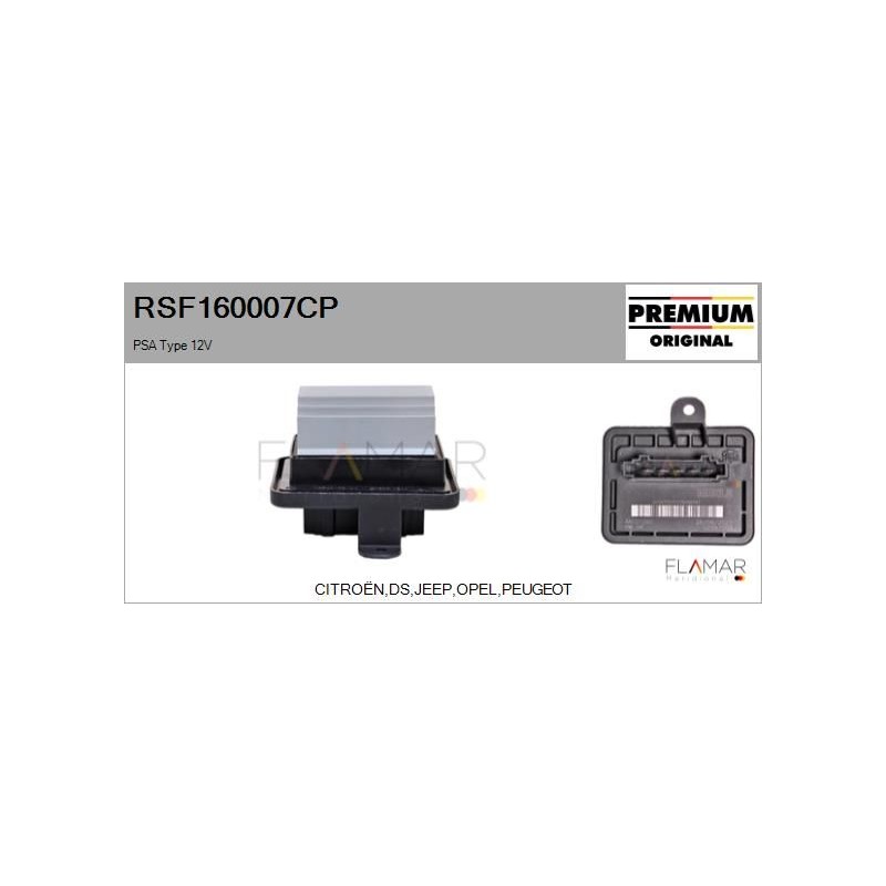 FLAMAR RSF160007CP Resitencia, ventilador habitáculo - 1