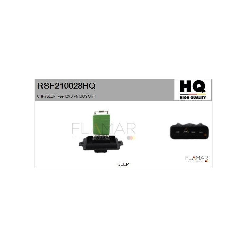 FLAMAR RSF210028HQ Resitencia, ventilador habitáculo - 1