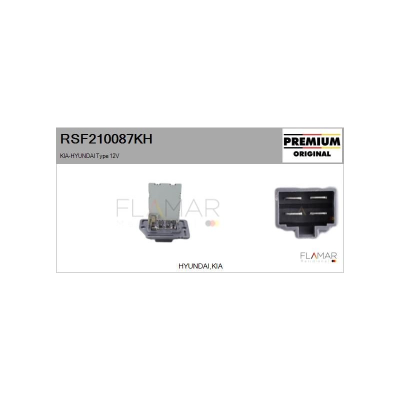 FLAMAR RSF210087KH Resitencia, ventilador habitáculo - 1