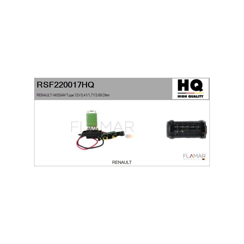 FLAMAR RSF220017HQ Resitencia, ventilador habitáculo - 1
