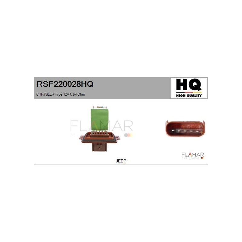 FLAMAR RSF220028HQ Resitencia, ventilador habitáculo - 1