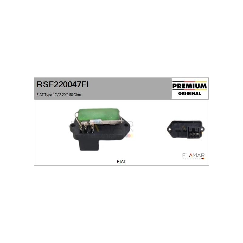 FLAMAR RSF220047FI Resitencia, ventilador habitáculo - 1