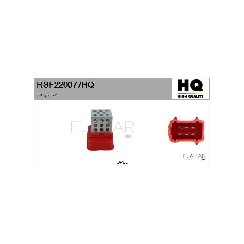 FLAMAR RSF220077HQ Resitencia, ventilador habitáculo - 1