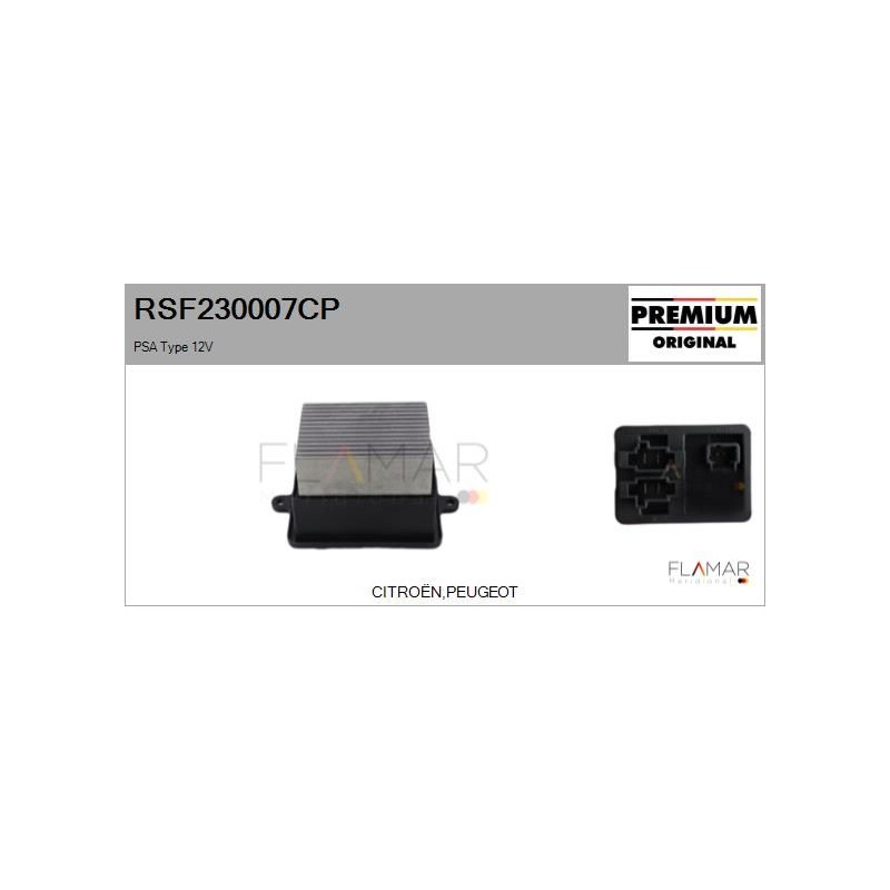 FLAMAR RSF230007CP Resitencia, ventilador habitáculo - 1