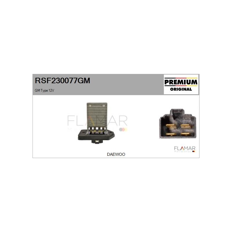 FLAMAR RSF230077GM Resitencia, ventilador habitáculo - 1