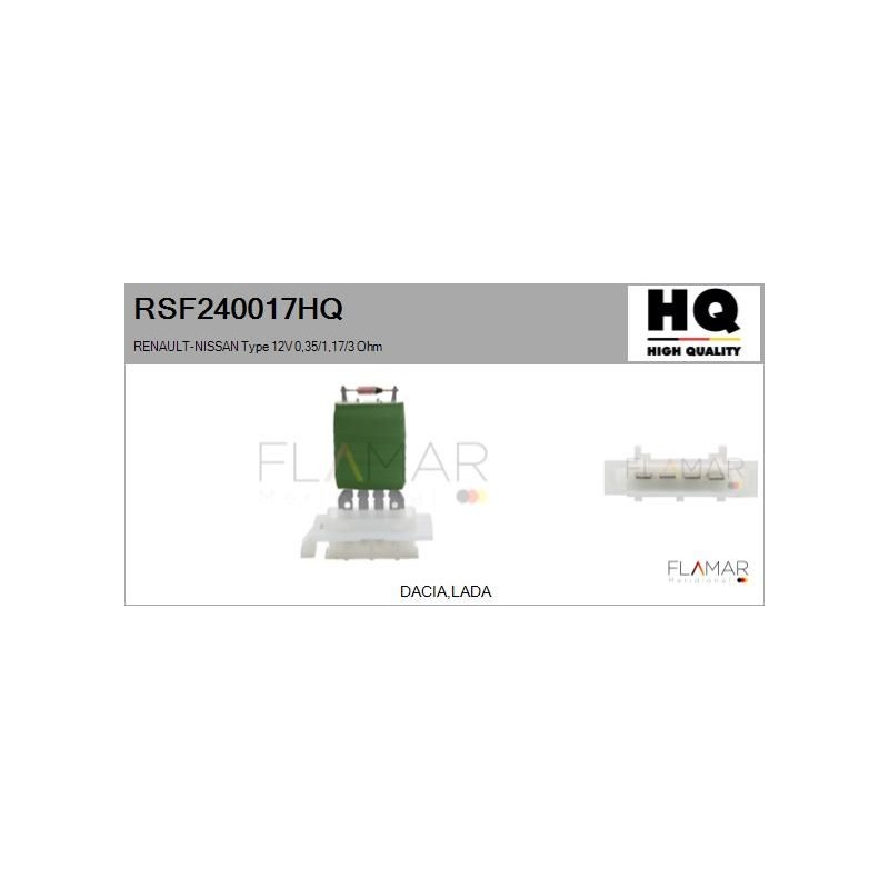 FLAMAR RSF240017HQ Resitencia, ventilador habitáculo - 1