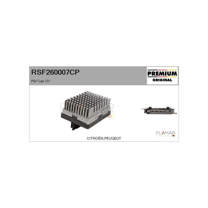 FLAMAR RSF260007CP Resitencia, ventilador habitáculo - 1