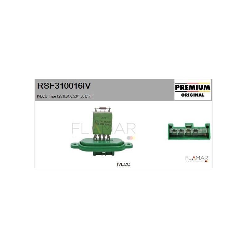 FLAMAR RSF310016IV Resitencia, ventilador habitáculo - 1