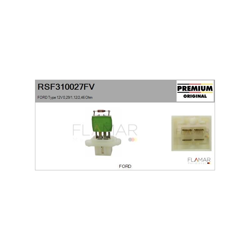 FLAMAR RSF310027FV Resitencia, ventilador habitáculo - 1