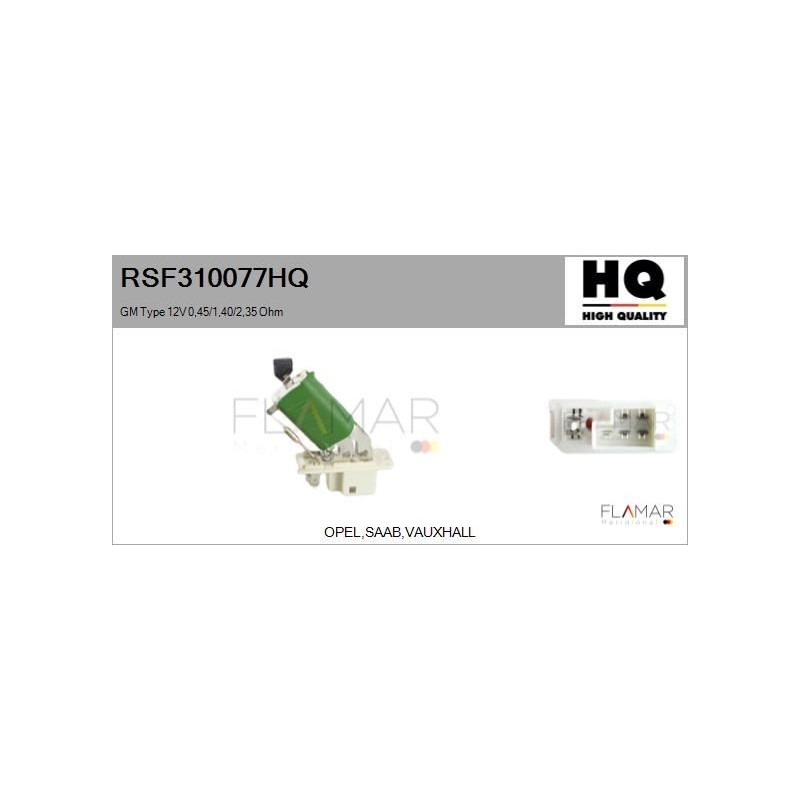 FLAMAR RSF310077HQ Resitencia, ventilador habitáculo - 1
