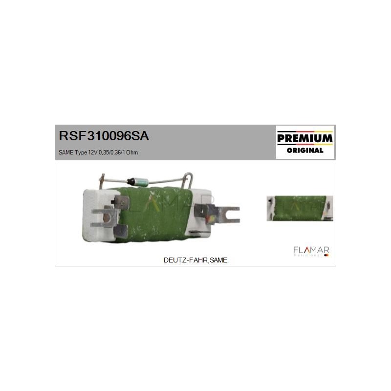 FLAMAR RSF310096SA Resitencia, ventilador habitáculo - 1
