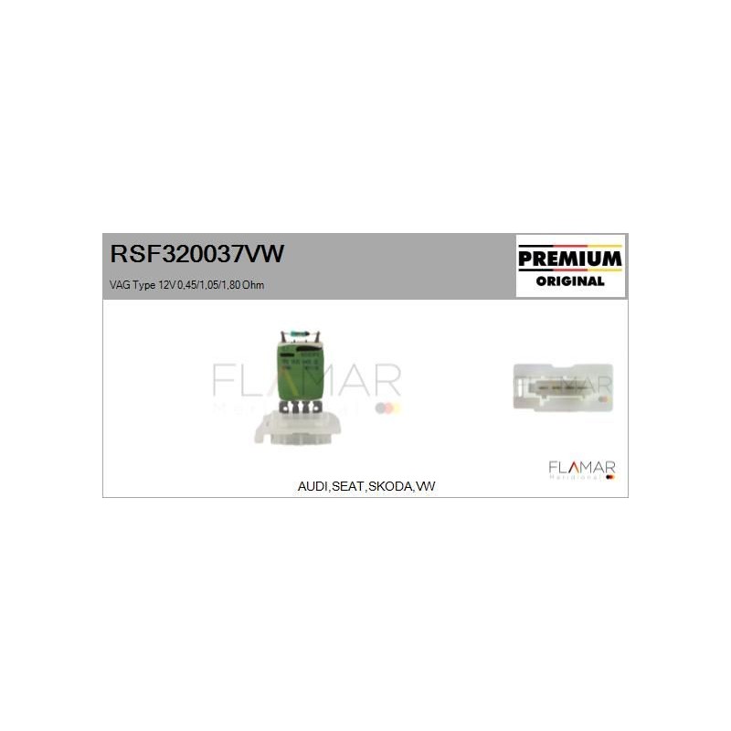 FLAMAR RSF320037VW Resitencia, ventilador habitáculo - 1