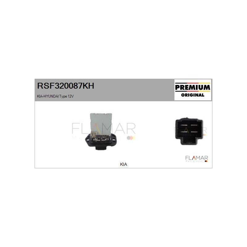 FLAMAR RSF320087KH Resitencia, ventilador habitáculo - 1