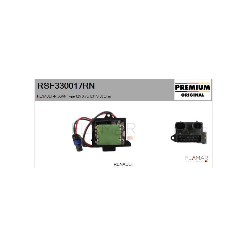 FLAMAR RSF330017RN Resitencia, ventilador habitáculo - 1