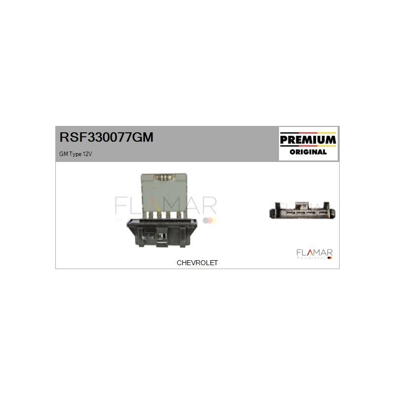 FLAMAR RSF330077GM Resitencia, ventilador habitáculo - 1
